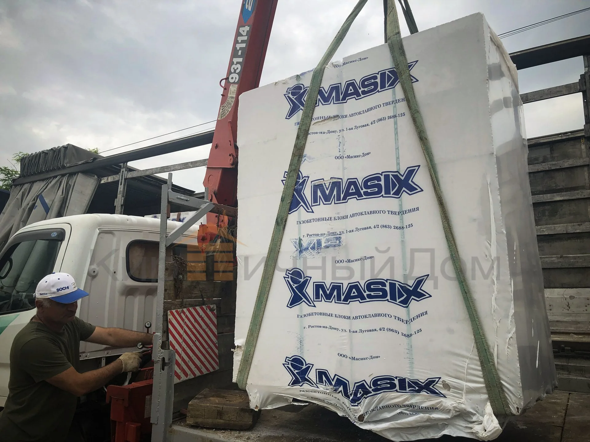 Газобетон Masix D500 625х375х250 мм фото 5